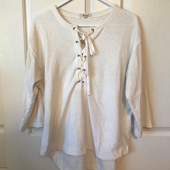 Madewell Lace-Up Shirt - Picture 2 of 3